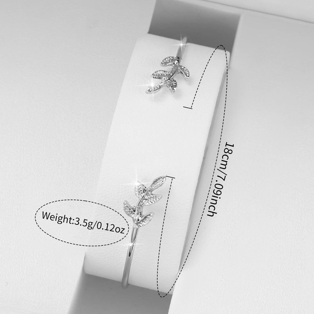 2PCS Opening Cuff Bracelet Bangle Set(Without Box)
